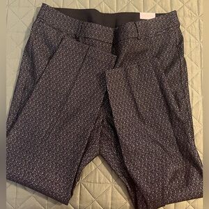 Lane Bryant Black and White Diamond Pattern Pants